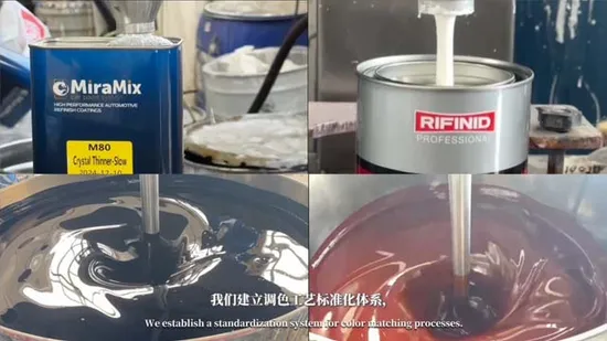 高品質の自動車ソリッドカラー車体修理車のペイント